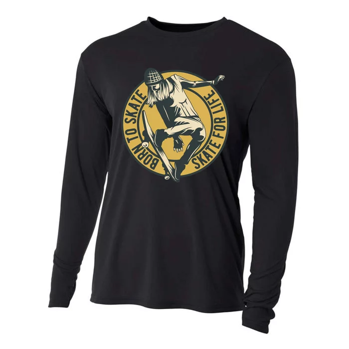 Born To Skate Cooling Performance Long Sleeve Crew