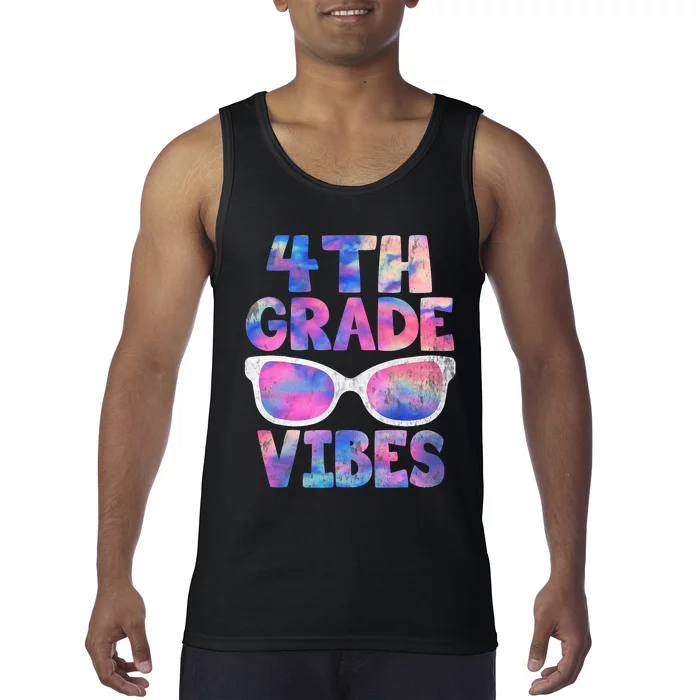 Back To School 4th Grade Vibes Shirts First Day Teacher Tank Top