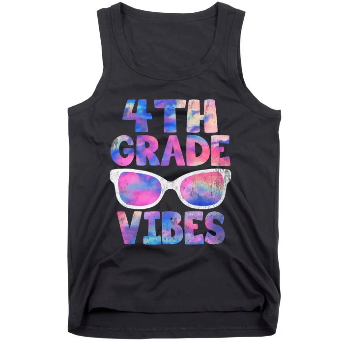 Back To School 4th Grade Vibes Shirts First Day Teacher Tank Top