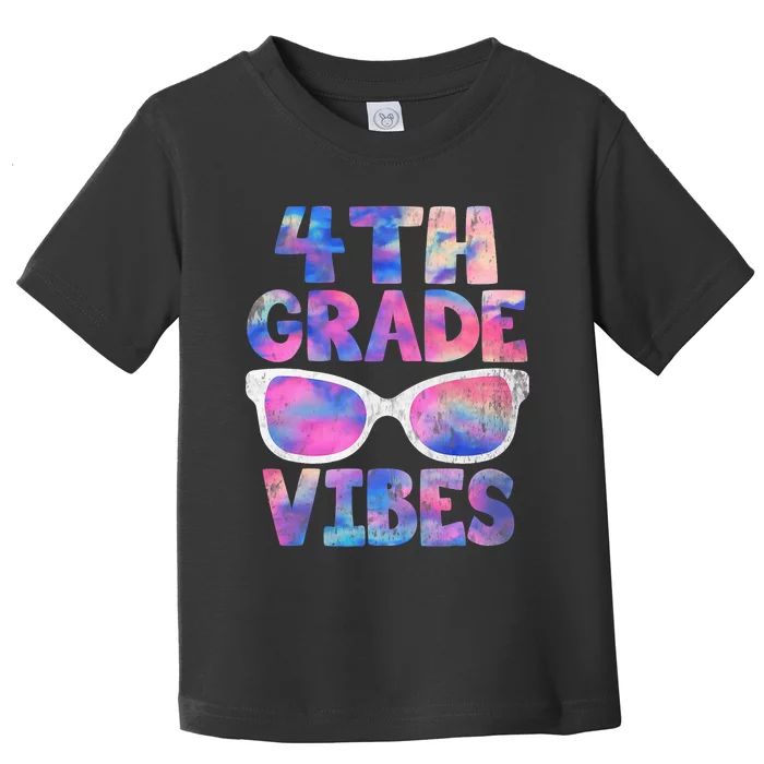 Back To School 4th Grade Vibes Shirts First Day Teacher Toddler T-Shirt