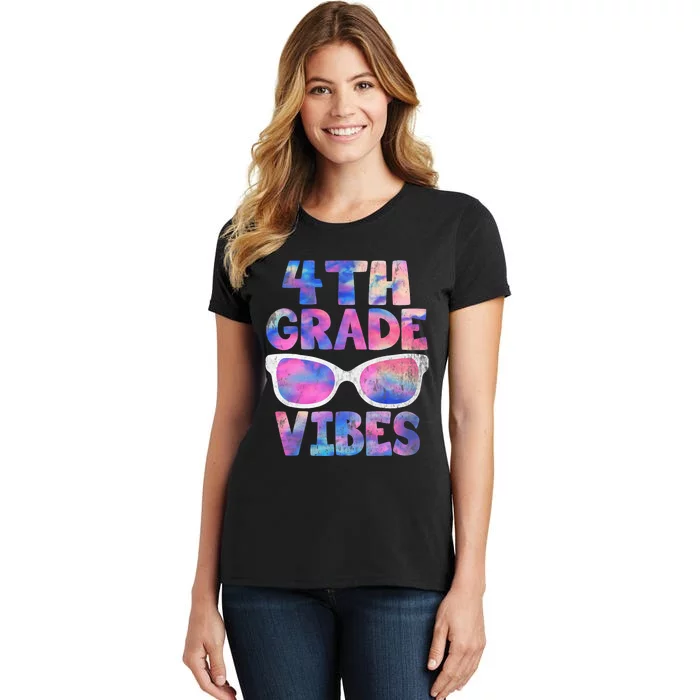 Back To School 4th Grade Vibes Shirts First Day Teacher Women's T-Shirt