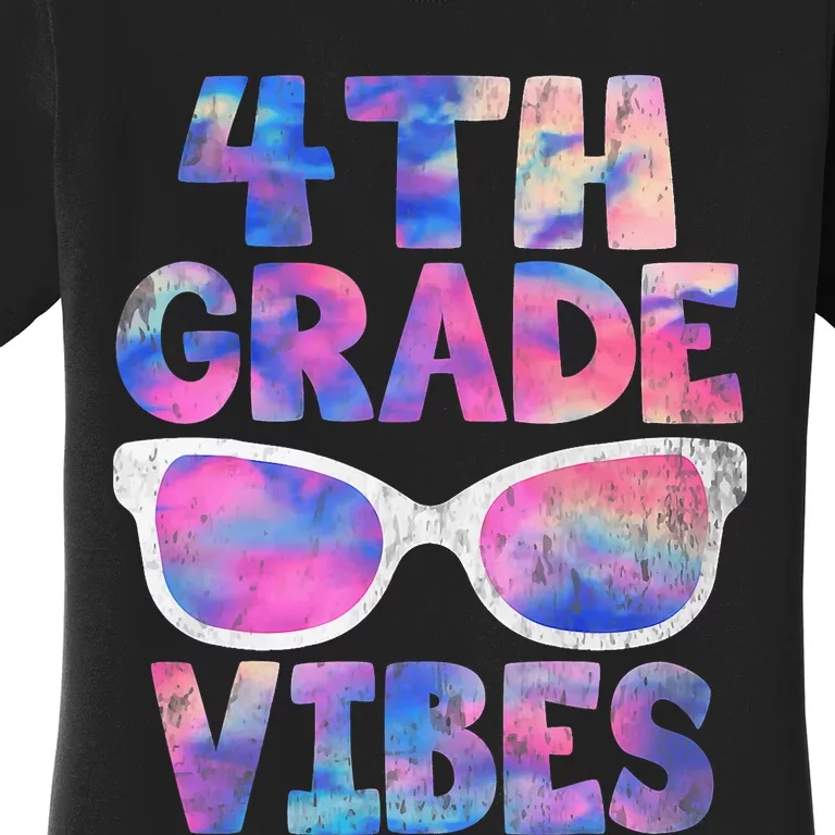 Back To School 4th Grade Vibes Shirts First Day Teacher Women's T-Shirt