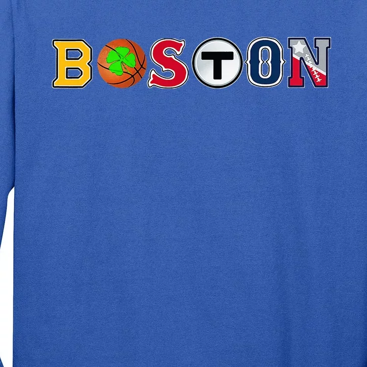 Bawston Townie Sports Fan Boston Mass New England Proud Tall Long Sleeve T-Shirt