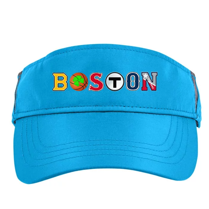 Bawston Townie Sports Fan Boston Mass New England Proud Adult Drive Performance Visor