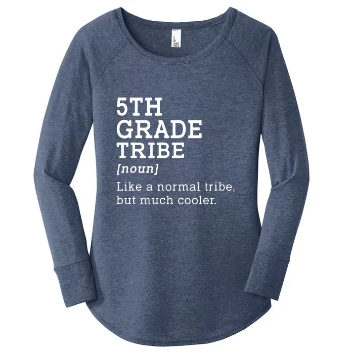 Back To School 5th Grade Tribe Teacher Fifth Grade Team Gift Women's Perfect Tri Tunic Long Sleeve Shirt