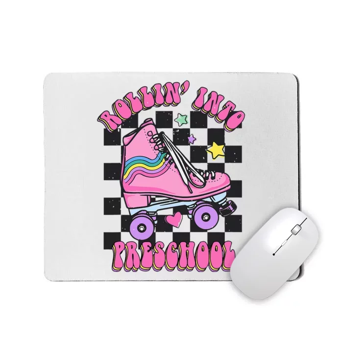 Back To School Skating Rollin Into Preschool Mousepad