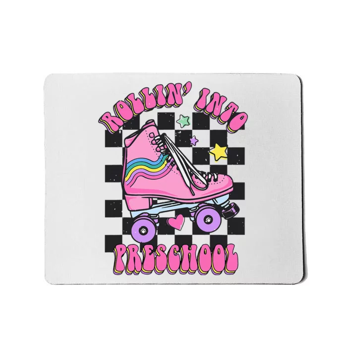 Back To School Skating Rollin Into Preschool Mousepad