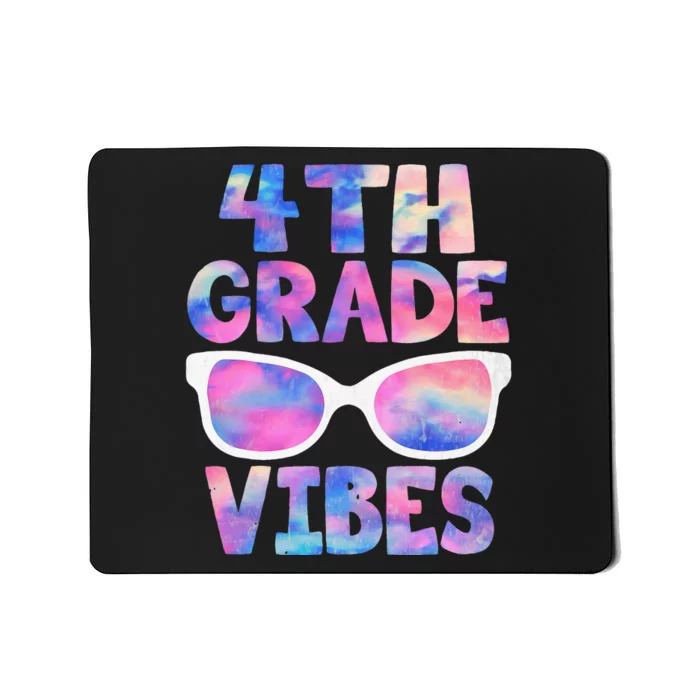 Back To School 4th Grade Vibes First Day Teacher Mousepad