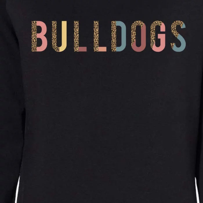 Bulldogs Team Spirit School Sports Fan Mascot Teacher Mom Great Gift Womens California Wash Sweatshirt