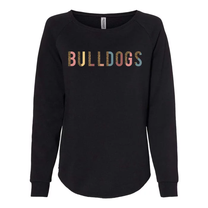 Bulldogs Team Spirit School Sports Fan Mascot Teacher Mom Great Gift Womens California Wash Sweatshirt