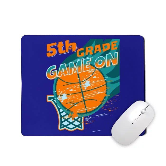 Back To School Game On 5Th Grade Student Basketball Lover Cute Gift Mousepad