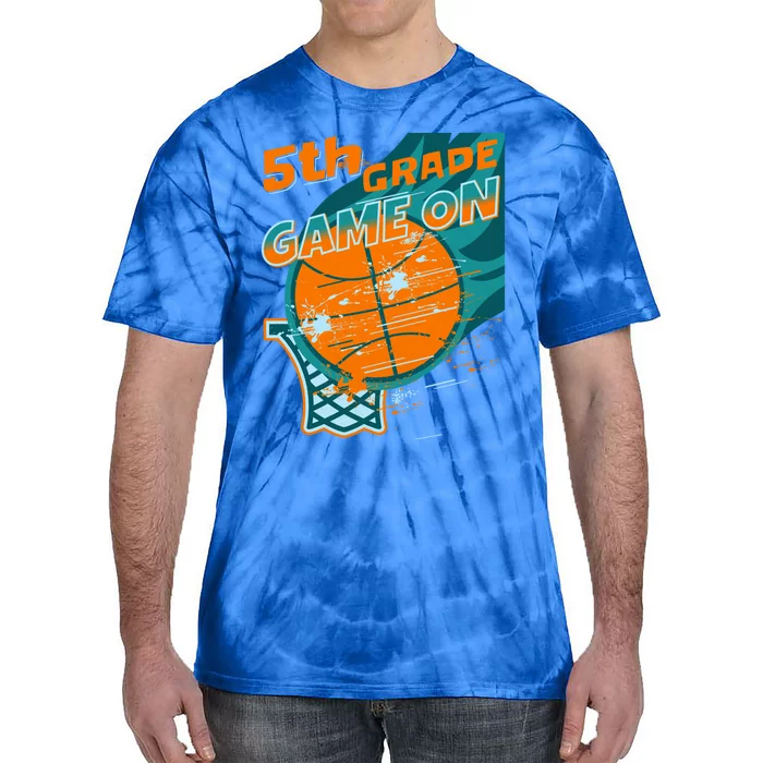 Back To School Game On 5Th Grade Student Basketball Lover Cute Gift Tie-Dye T-Shirt