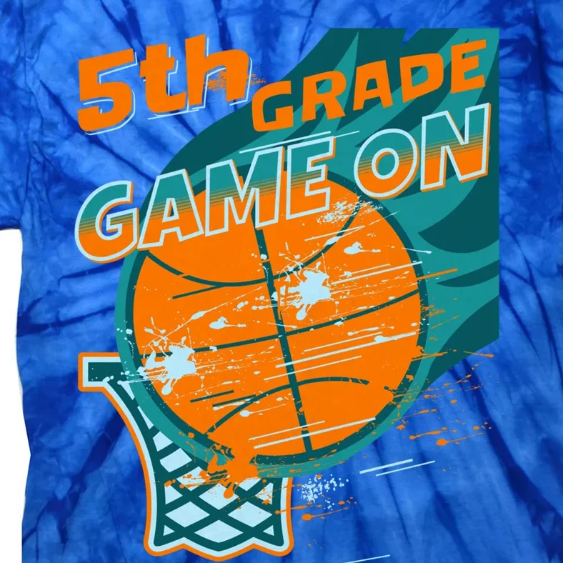 Back To School Game On 5Th Grade Student Basketball Lover Cute Gift Tie-Dye T-Shirt