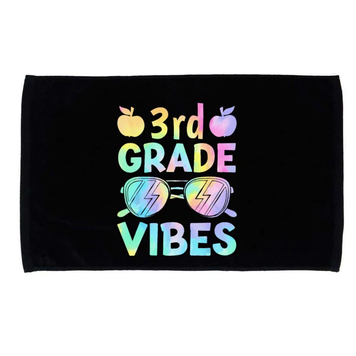 Back To School 3rd Grade Vibes First Day Of School Teachers Microfiber Hand Towel