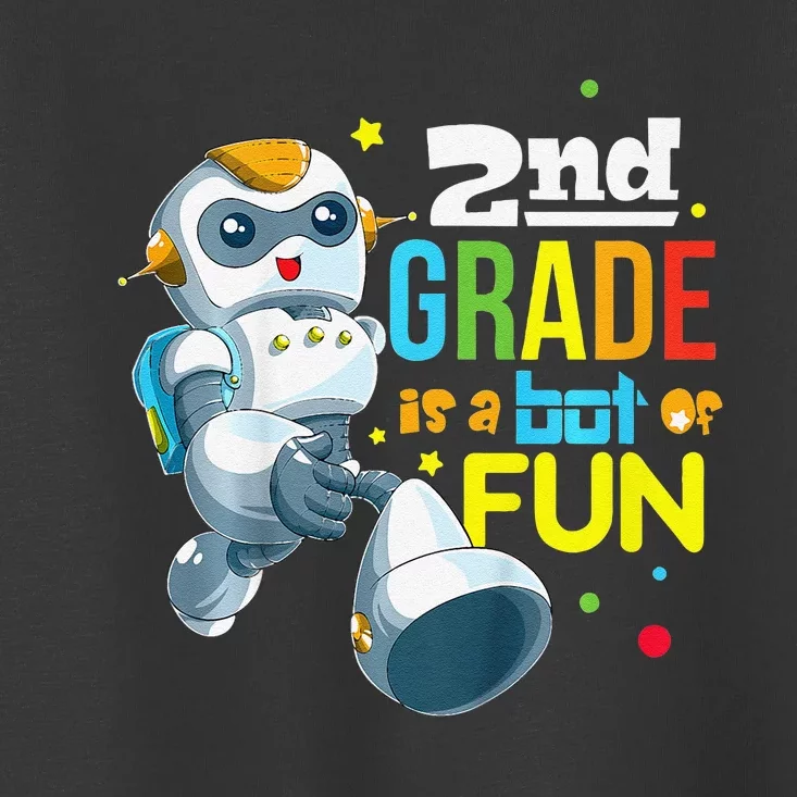 Back To School Team Second Grade Cool Robot Toddler T-Shirt