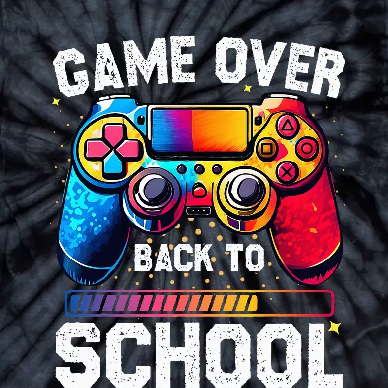 Back to School Funny Game Over Teacher Student Retro Gamer Tie-Dye T-Shirt