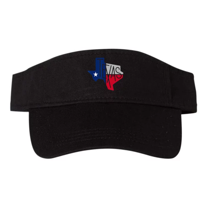 Beautiful Texas State Flag Star Silhouette Valucap Bio-Washed Visor