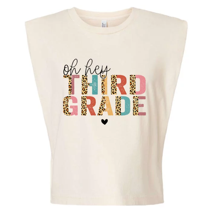 Back To School Oh Hey Third Grade First Day Teacher Student Garment-Dyed Women's Muscle Tee