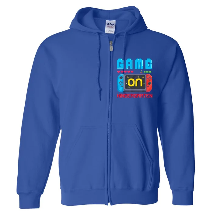 Back To School Game On Kindergarten Gaming Student Funny Great Gift Full Zip Hoodie