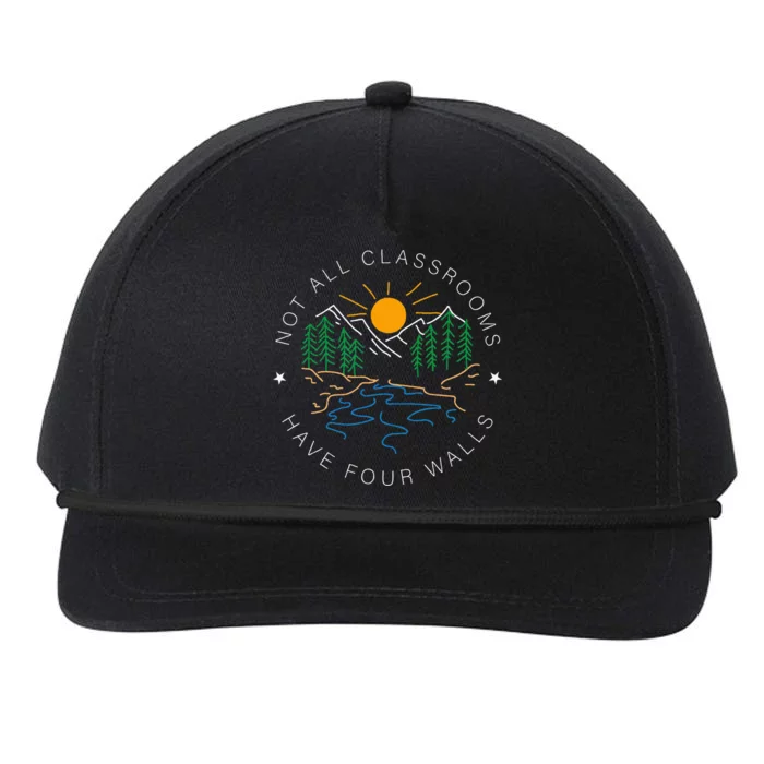 Back To School Not All Classrooms Have Four Walls Nature Snapback Five-Panel Rope Hat