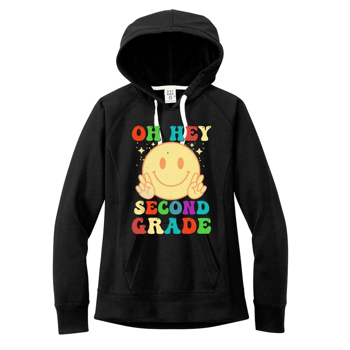 Back To School Students Teacher Oh Hey 2nd Second Grade Women's Fleece Hoodie