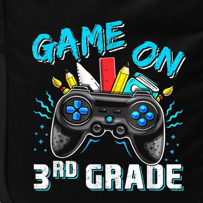 Back To School Game On Third Grade Gaming Student Funny Gift Impact Tech Backpack