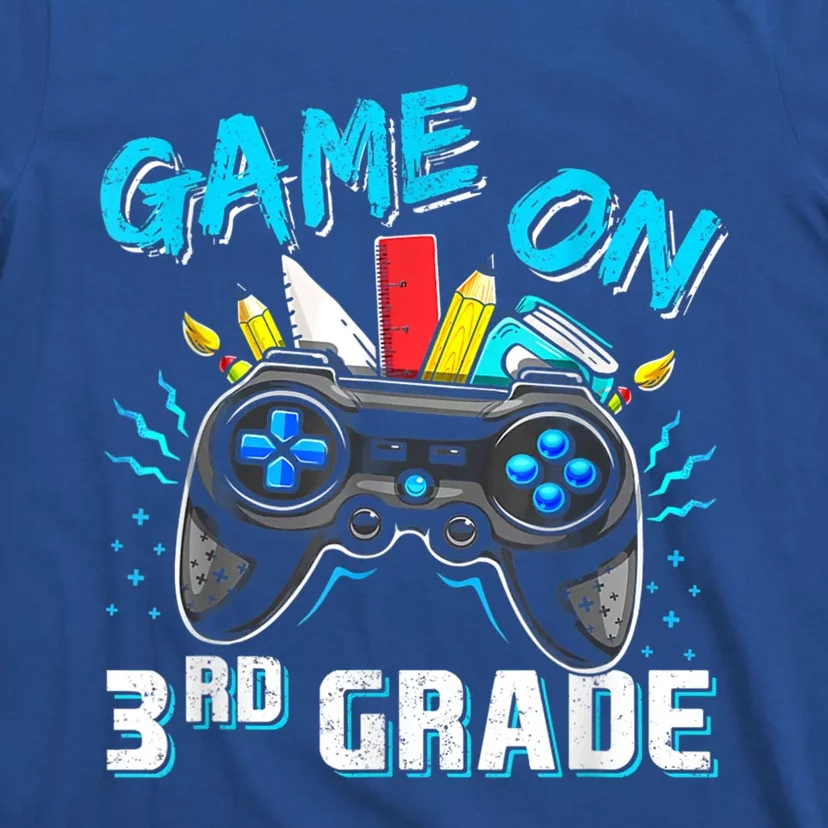 Back To School Game On Third Grade Gaming Student Funny Gift T-Shirt