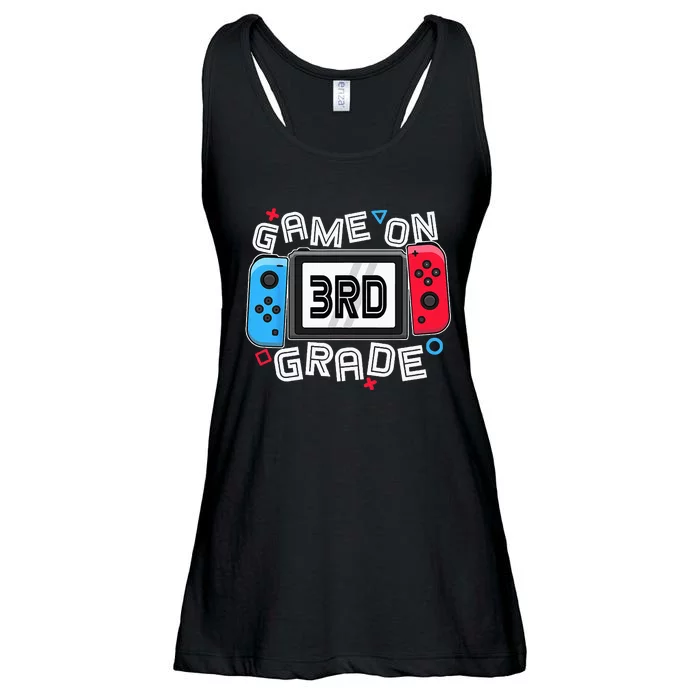 Back To School Game On 3rd Grade Funny Gamer Ladies Essential Flowy Tank