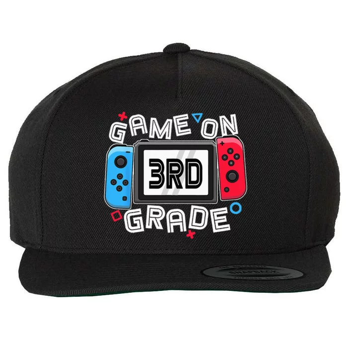 Back To School Game On 3rd Grade Funny Gamer Wool Snapback Cap