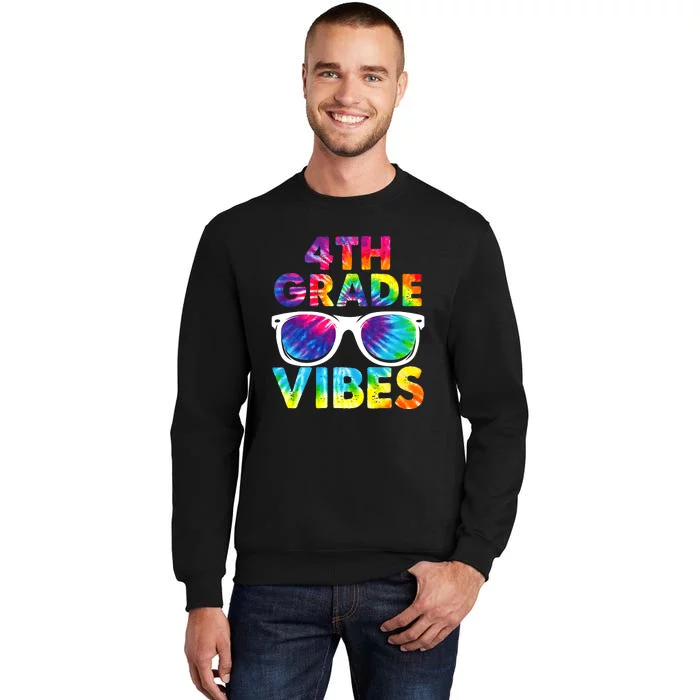 Back To School Funny 4th Grade Vibes First Day Teacher Sweatshirt