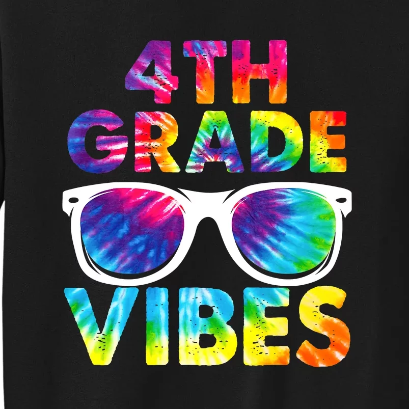 Back To School Funny 4th Grade Vibes First Day Teacher Sweatshirt