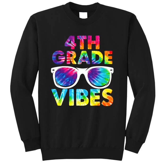 Back To School Funny 4th Grade Vibes First Day Teacher Sweatshirt