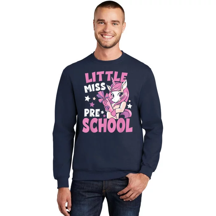 Back To School Girl Little Miss Preschool Unicorn Sweatshirt