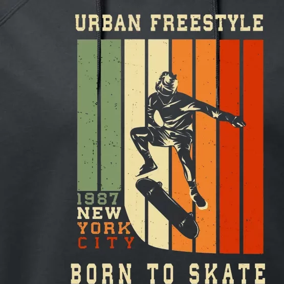 Born To Skate Performance Fleece Hoodie