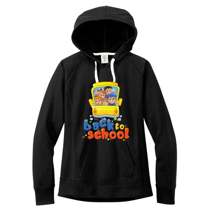 Black To School Funny College Teacher Fun Women's Fleece Hoodie