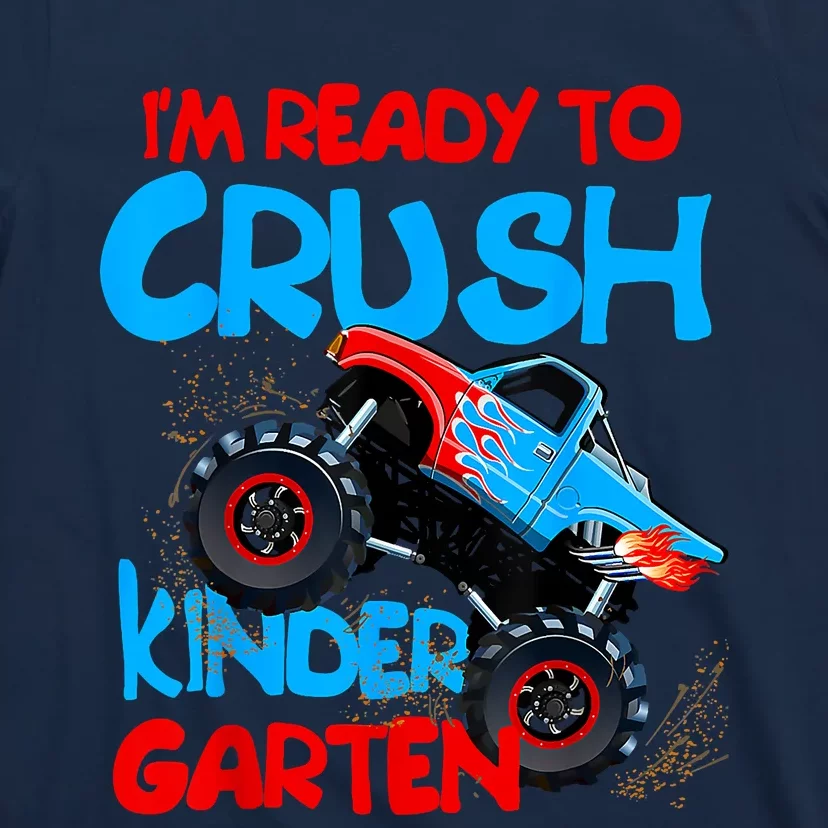 Back To School First Day Of Kindergarten Monster Truck T-Shirt