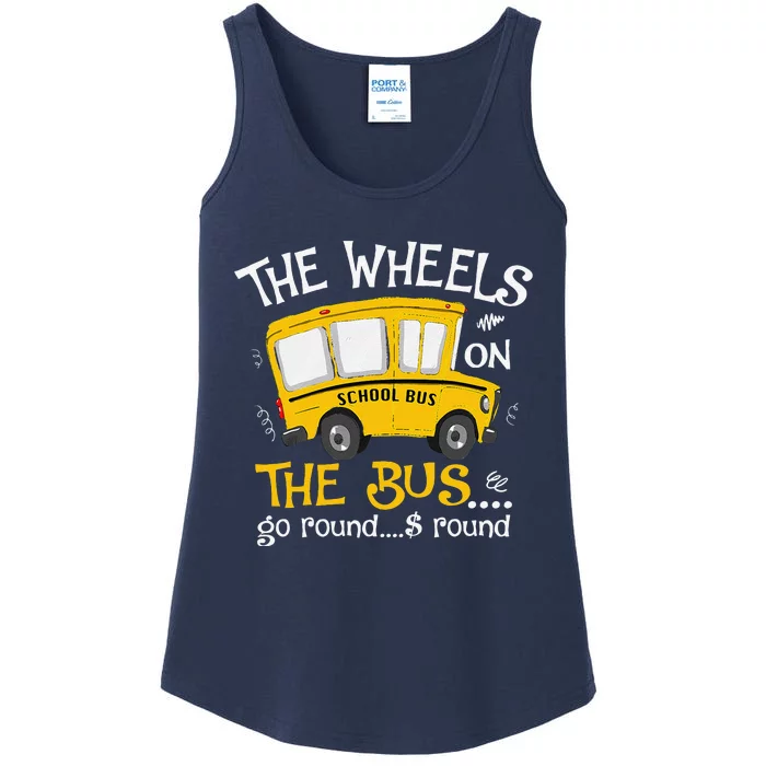 Back To School The Wheels On The Bus Ladies Essential Tank