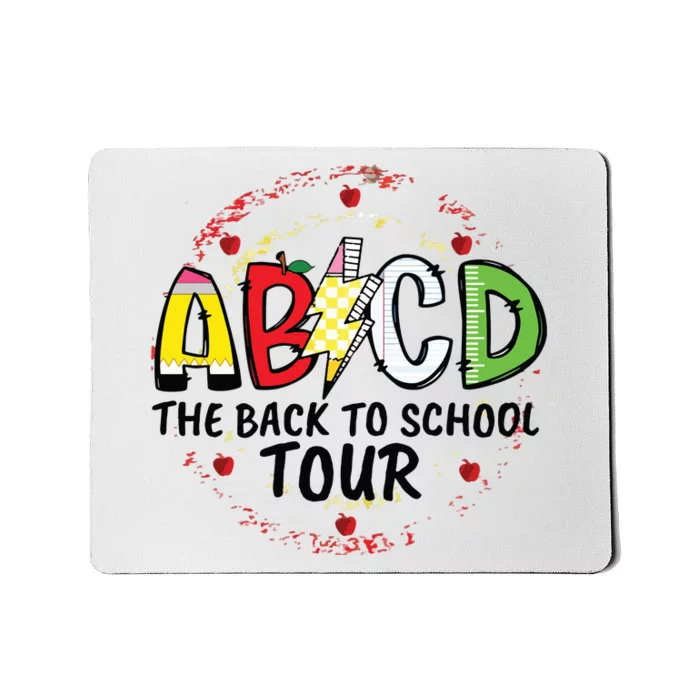 Back To School For Teachers Abcd Teacher Mousepad