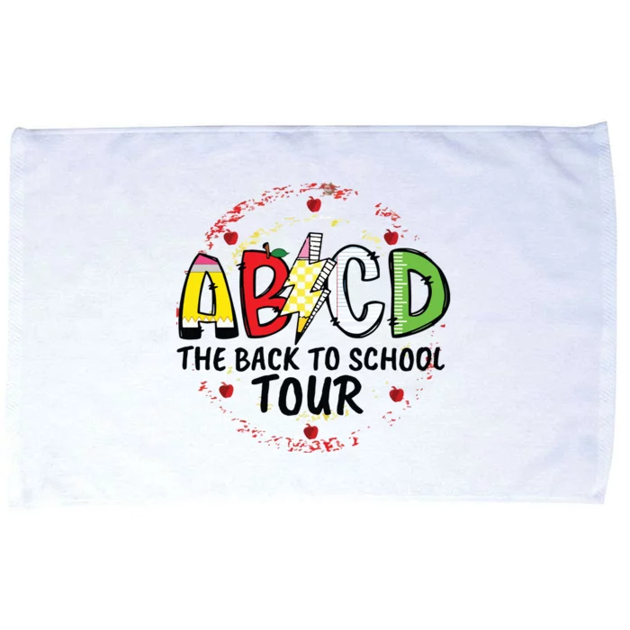 Back To School For Teachers Abcd Teacher Microfiber Hand Towel