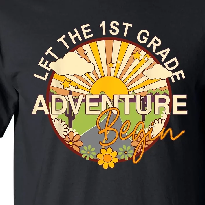 Back To School Let The 1st Grade Adventure Begin Tall T-Shirt