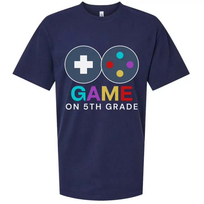 Back To School Game On 5th Grade Funny Gamer Sueded Cloud Jersey T-Shirt