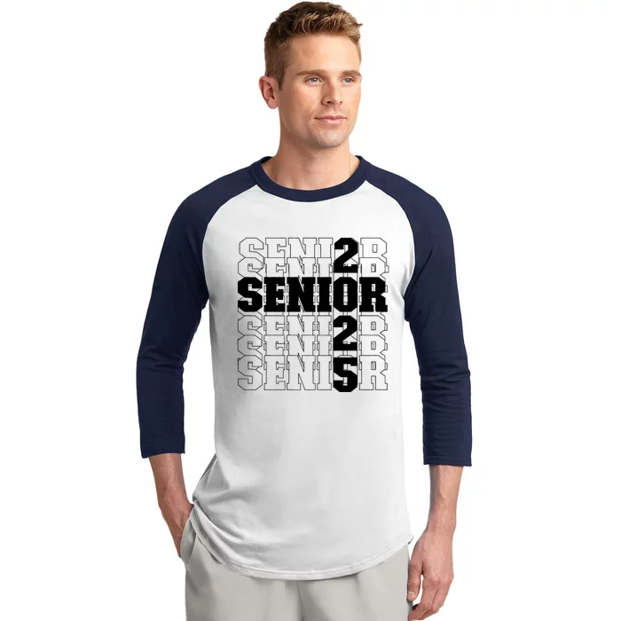 Back To School Officially A Senior Senior Class Of 2025 Baseball Sleeve Shirt