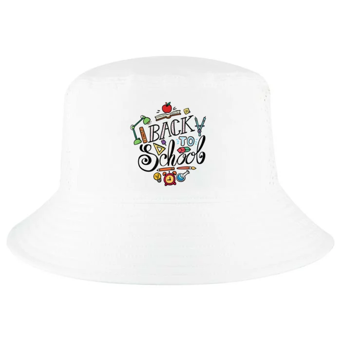 Back To School Teachers Happy First Day Of School Gift Cool Comfort Performance Bucket Hat