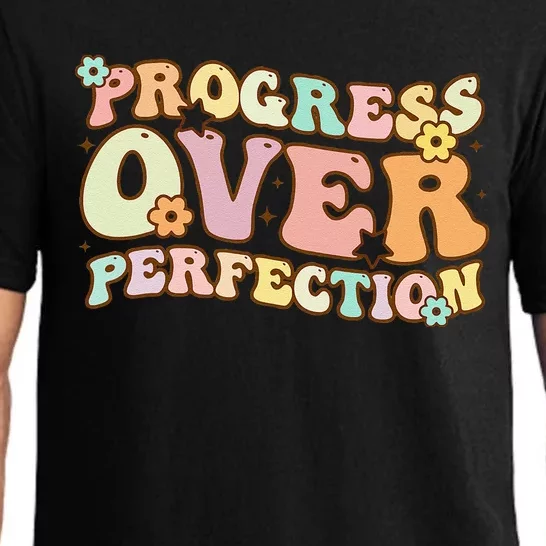 Back To School Progress Over Perfection Motivational Gifts Pajama Set