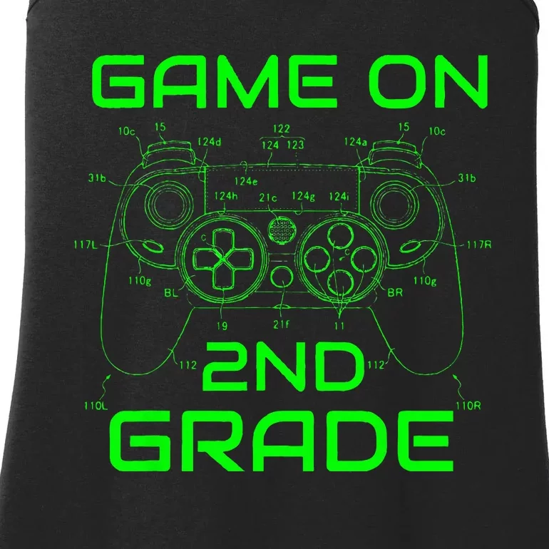 Back To School Game On 2nd Grade Funny Gamer Ladies Essential Tank