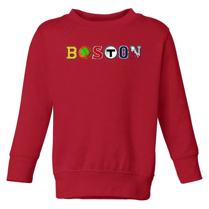 Bawston Townie Sports Toddler Sweatshirt