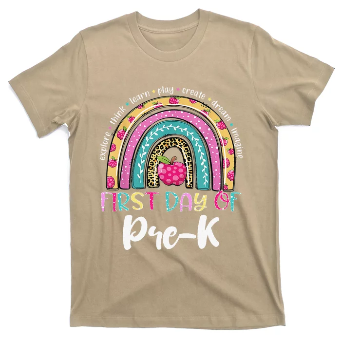 Back To School Rainbow Happy First Day Of PreK Gift T-Shirt