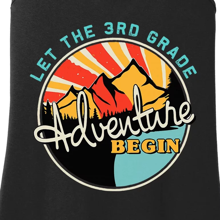 Back To School Let The 3rd Grade Adventure Begin Third Grade Ladies Essential Tank