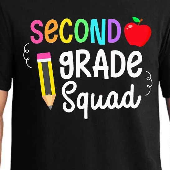 Back To School 2nd Grade Squad 2nd Graders Crew Team Funny Pajama Set