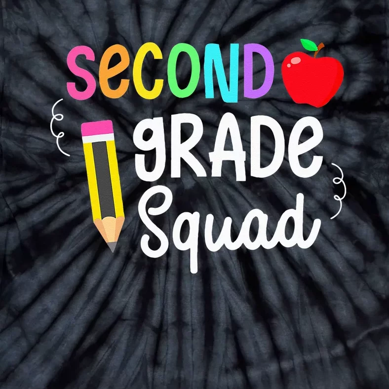 Back To School 2nd Grade Squad 2nd Graders Crew Team Funny Tie-Dye T-Shirt